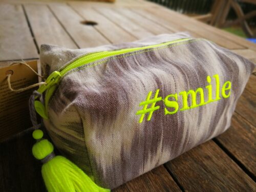 Personalized Mallorcan ikat pencil case