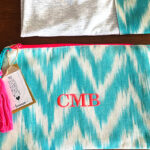 Bolso de Mano Lenguas Turquesa