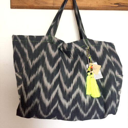 Mallorcan ikat beach bag