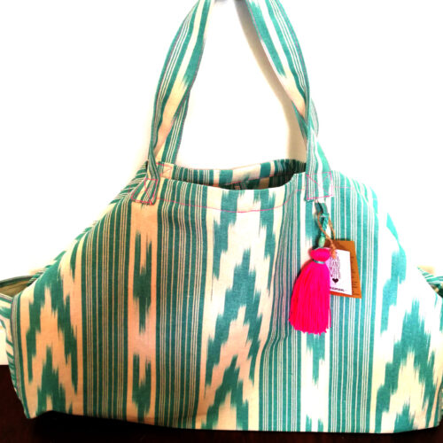 Mallorcan ikat beach bag