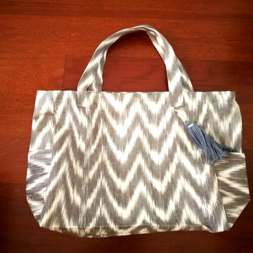 Mallorcan ikat beach bag