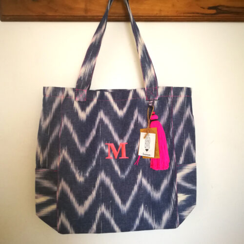Mallorcan ikat shopping bag