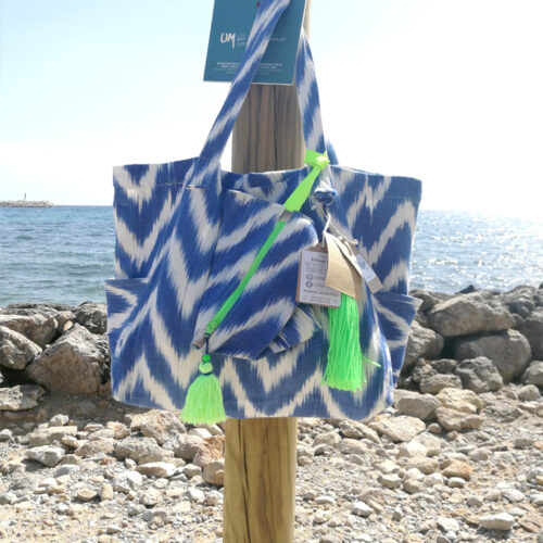 Mallorcan ikat shopping bag