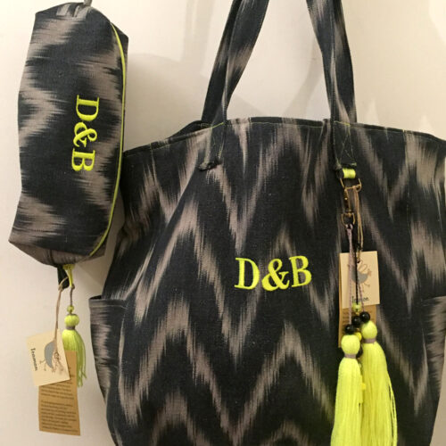 Mallorcan ikat shopping bag