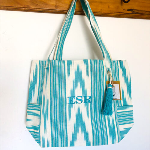 Mallorcan ikat shopping bag