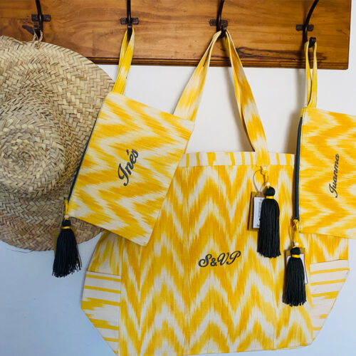 Mallorcan ikat beach bag